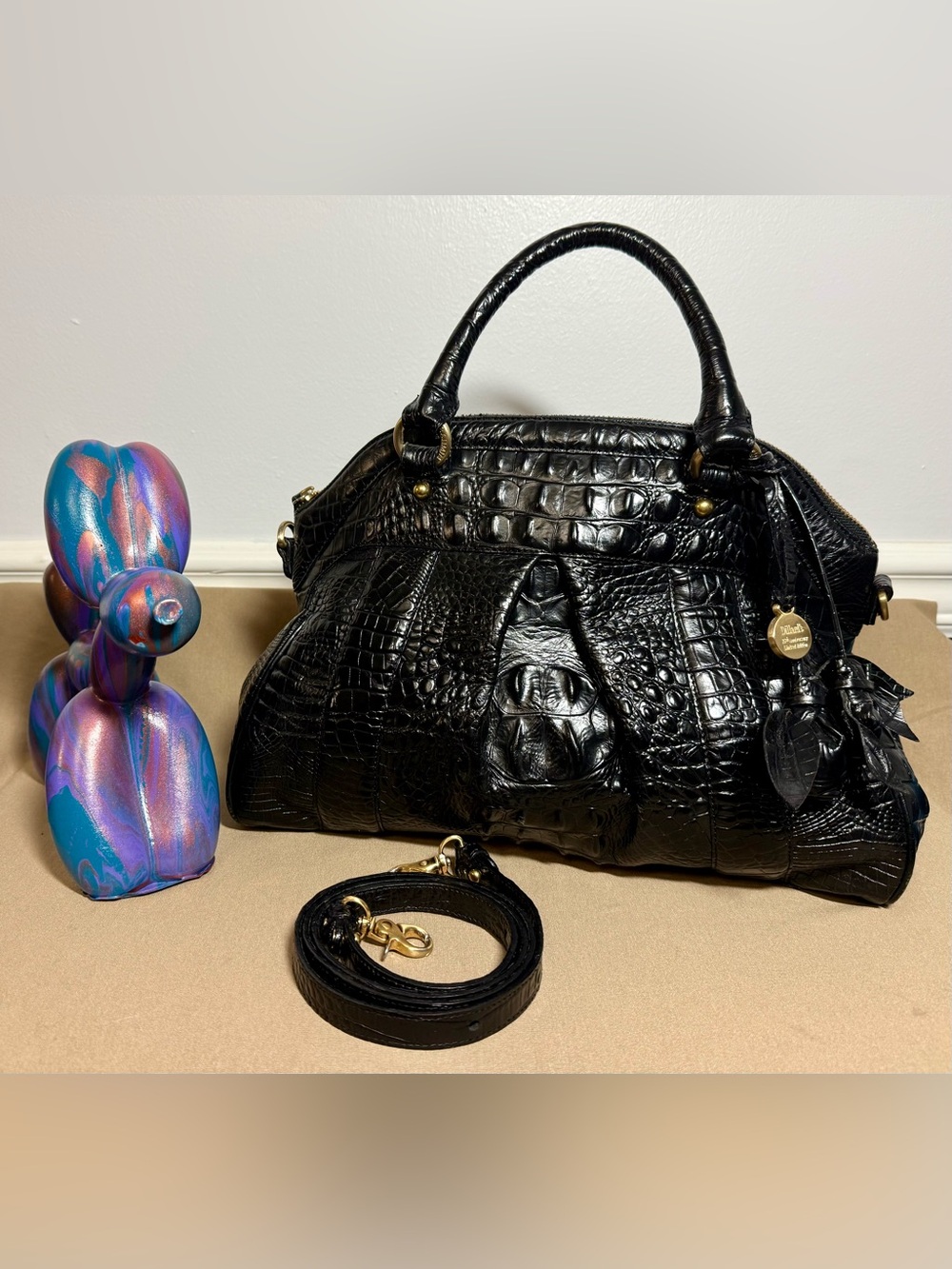 ✨RARE✨ Brahmin Limited Edition Dillard’s 75th Anniversary Louise Rose Satchel